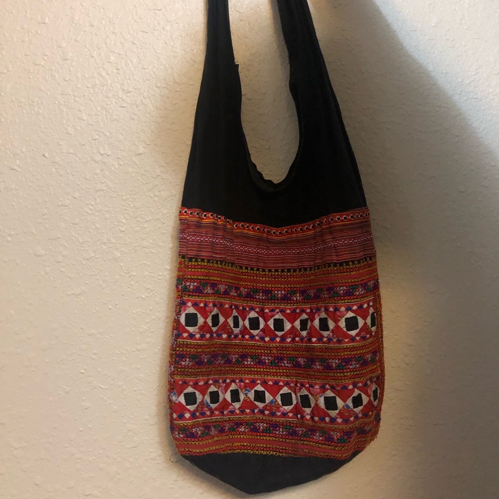 Embroidered Satchel